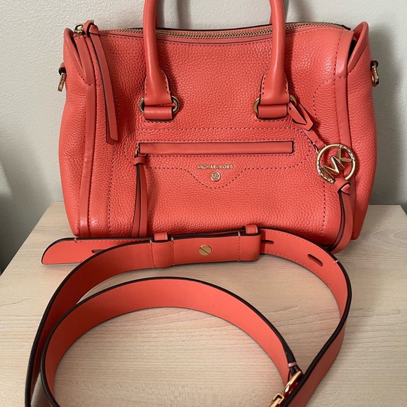 Michael Kors Vibrant Coral Satchel - Picture 2 of 11